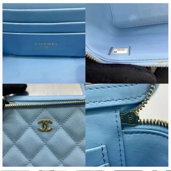CHANEL Blue vanity bag - Picture 4 of 7